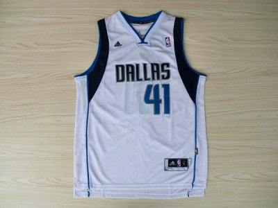 Maillot De Basket Dallas Mavericks Dirk Nowitzki 41 Tissus Sportif Fans Edition Blanc
